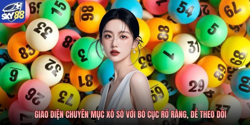 Giao diện chuyên mục xổ số với bố cục rõ ràng, dễ theo dõi